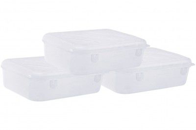 Wonder Homeware Santro33 Plastic Container, Set of 3 [KBS02742]