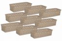 Wonder Plastic Prime Alexa 9 Multipurpose Tokri for Drawer Dividers/Storage Tokri, Set of 9 Pcs...