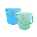 Wonder Plastic Prime Frosty Bucket Set, 2 Pcs Bucket 16 LTR, Blue & Green Color, Made in India...