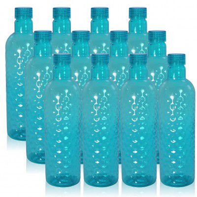 Wonder Plastic Prime Hammer Fridge Bottle Set, 12 Pcs Bottle 1000 ml, Blue Color, Made in india