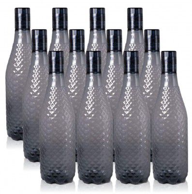 Wonder Plastic Prime Magna Fridge Bottle Set, 12 Pc Bottle, 1000 ml, Made in India (GREE)