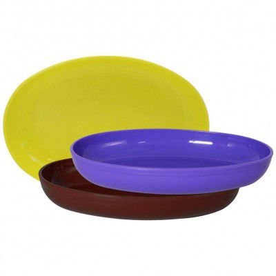 Wonder Plastic Prime Sigma Snacker Mixing Bowl, 500 ml Set of 3, Multicolor, Made in India