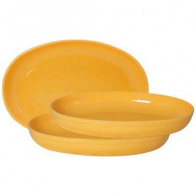 Wonder Plastic Prime Sigma Snacker Mixing Bowl, 500 ml Set of 3, Yellow Color, Made in India