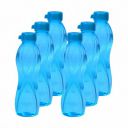 Wonder Plastic Prime Slim Fridge Bottle Set, 6 Pc Bottle, 1000 ml, Blue Color, Made in India...