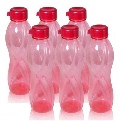 Wonder Plastic Prime Trendy Fridge Bottle Set, 6 Pc Bottle, 1000 ml, Grey Color, Made in India