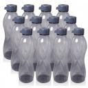 Wonder Plastic Prime Trendy Fridge Bottle Set, 12 Pc Bottle, 1000 ml, Grey Color, Made in India...