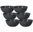 Wonder Plastic Sigma 1000 Microwave Safe Bowl Set, 6 pc Bowl 650 ml, Grey Color, Made in India, KBS03333...