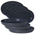 Wonder Plastic Sigma Snacker Microwave Safe Bowl Set, 6 pc 500 ml, Grey Color, Made in India, KBS03432...