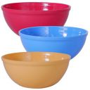 WONDER Prime Sigma 1500 Microwave Safe Multipurpose Plastic Bowl Set,3 pc Mixing Bowl 1300 ml, Dark Blue Red Yellow Colour...