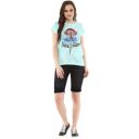 Wonder Woman By Free Authority Plain Regular fit Women Tshirt (WW0FWT2501M_Seas Blue Medium)...