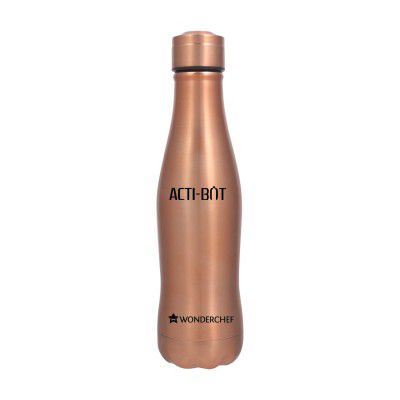 Wonderchef Acti-Bot Stainless Steel Single Wall Water Bottle, 650ml (Pack of 1)