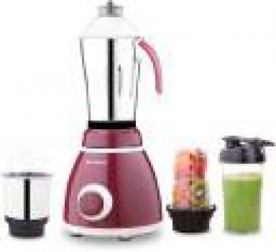 WONDERCHEF Acura Plus 750 W Juicer Mixer Grinder  (Acura Plus | 4 Jars | Maroon)