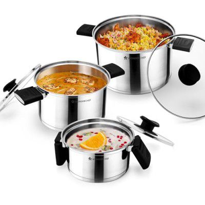 Wonderchef Click & Cook Casserole Set of 3