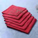 Wonderchef Como Napkins - Red, Set of 6...