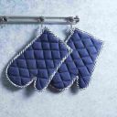Wonderchef Como Oven Mittens - Blue, Set of 2...