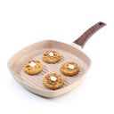 Wonderchef Duralife Die-cast Grill Pan | 5 Layer Healthy Duramax Non-Stick Coating | Soft Touch Handle | 1.5 liters, 24 cm  | Ivory...