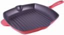 WONDERCHEF Ferro Cast Iron Grill Pan 29.5cm Grill Pan 29.5 cm diameter 2.6 L capacity  (Iron, Non-stick, Induction Bottom)...
