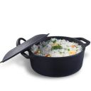Wonderchef Forza 25 cm Cast-Iron Casserole with Lid | Pre-Seasoned Cookware | Induction Friendly | 4.7 L | 3.8 mm with Lifetime Exchange Warranty...