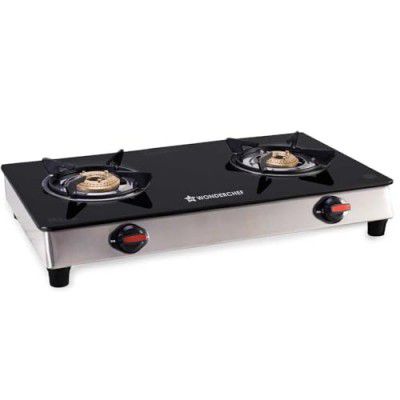 Wonderchef Galaxy 2 Burner Cooktop BIS Approved 6mm Toughened Glass Top 