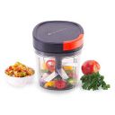 Wonderchef Glory String Vegetable Chopper with 6 Sharp SS Blade, Anti Slip Silicon Base Ring, Air Tight Lid, 900Ml, 1 Year Warranty...