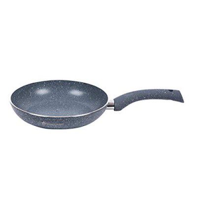 Wonderchef Granite Non-Stick Fry Pan, Induction Bottom, Soft-Touch Handles, Virgin Grade Aluminium, PFOA/Heavy Metals Free, 3.5mm, 26cm, 2 litres, 2 Years Warranty, Grey