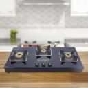 WONDERCHEF Octavia Glass Hob Top 3 Burner Glass Manual Hob ...