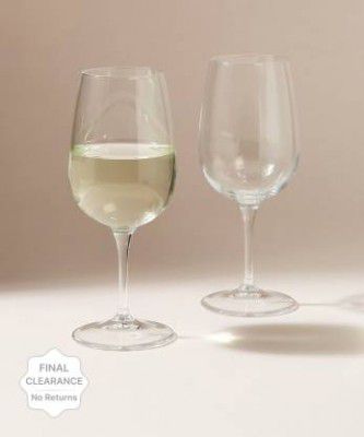 WONDERCHEF (Pack of 2) Bormioli White Wine Glass Set Wine Glass (280 ml, Glass, Clear)