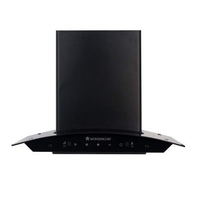 Wonderchef Power Curved Glass 60cm wall mount Chimney (WCCHY023X60T01)