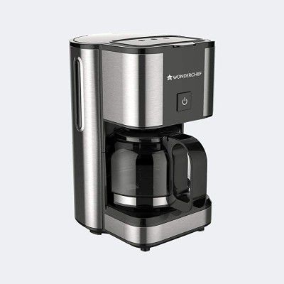 Wonderchef Regalia Brew Coffee Maker, Makes 7 Cups Coffee, Removable Filter, With Keep Warm Plate, 2 Years Warranty, 700ml, 550W - Black