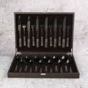 WONDERCHEF Roma Black Stainless Steel Cutlery Set (Pack of 24)...