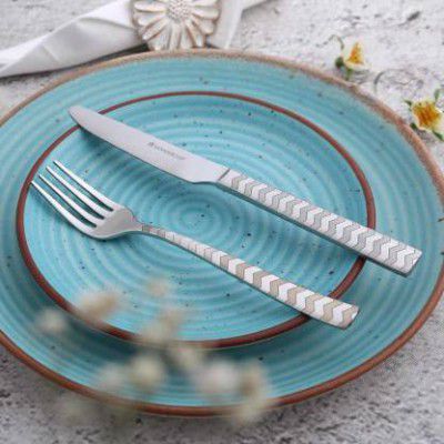 WONDERCHEF Roma Silver Stainless Steel Cutlery Set  (Pack of 24)