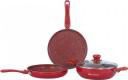 WONDERCHEF Ruby plus IB 2 Induction Bottom Non-Stick Coated Cookware Set  (Aluminium, 4 - Piece)...