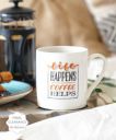 WONDERCHEF Sicilia Bone China Coffee Mug  (370 ml)...