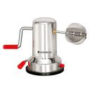 Wonderchef Stainless Steel Coconut Scraper for Kitchen, Vacuum Base, Rotatable Handle, Manual Operation, Silver...