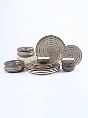 Wonderchef Teramo Brown Dinner Set of 14