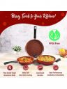 Wonderchef Tivoli 3 Pieces Red Cookware Set...