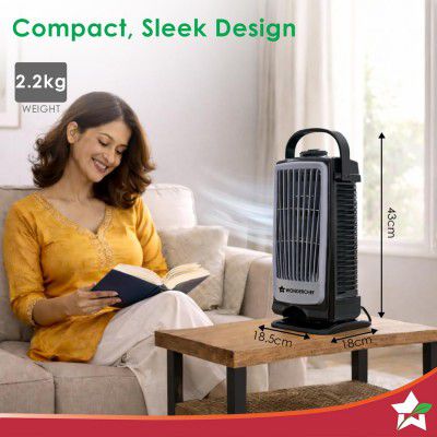 Wonderchef Tornado Portable Fan, For Home and Office Tabletop, 3 Speed Settings