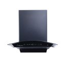 Wonderchef Ultima C-Line 60cm 1400 m3/hr Auto Clean Curved Glass Chimney | 1400M3/Hr powerful suction | Touch + 3 speed Motion Sensor control | 7 Year Warranty | Black...