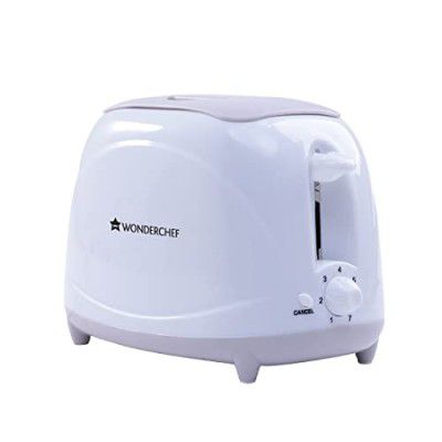Wonderchef Ultima Pop-up Toaster with Lid Cover|700 Watt| 2 Bread Slice Automatic Pop-up Electric Toaster for Kitchen| 7- Level Browning Controls|Wide Bread Slots| Auto Shut Off|Mid Cycle Cancel Featu