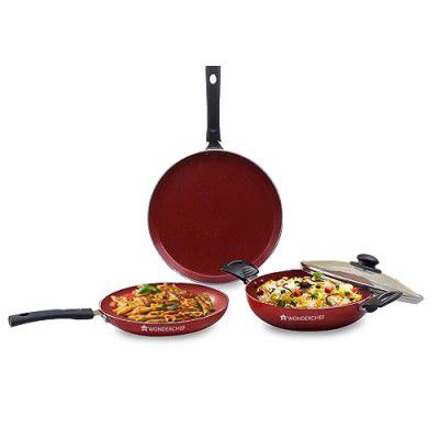 Wonderchef Valencia Non-Stick Cookware 4 Piece Set 