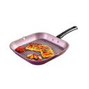Wonderchef Valencia Non-Stick Grill Pan | Cool Touch Bakelite Handle | Pure Grade Aluminium| PFOA Free| Size 24 cm | 1.5 litres Capacity | 1 Year Warranty | Purple...