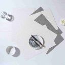 Wonderchef Valentina Set of 6 Chevron & Textured Pattern Reversible Placemat...