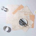 Wonderchef Valentina Set of 6 Damask & Textured Pattern Reversible Placemat...