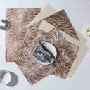 Wonderchef Valentina Set of 6 Leaf & Textured Pattern Reversible Placemat...