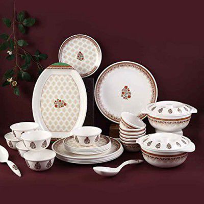 Wonderchef Venice Royal Red Dinner Set of 31 Pcs