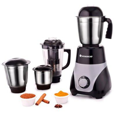 Wonderchef Vista Mixer Grinder | 4 Multi-purpose Jars | 750W