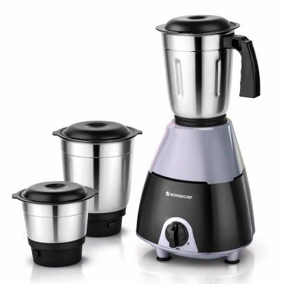 Wonderchef Vista Plus Mixer Grinder for Kitchen, 500W, 3 Multi-purpose Jars