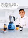 WonderchefAcura Blue Stainless Steel Powerful Copper Motor 3 Jars Wet and Dry Grinder with Juicer-500W...