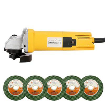 WONDERCUT Angle Grinder WC-AG-801-Y, 850W Heavy Duty