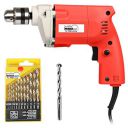 WONDERCUT WC-ED-10-R-CMB Drill Machine 10mm With Free 13Pcs HSS Drill Bits & 1Pc Masonary Bit Combo...